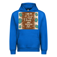 Cobalt i can do all things through christ who strengthens Urban Hoodie - TumblerDesignByShophia