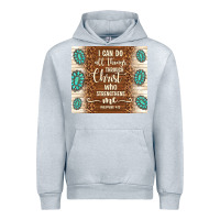 Heather Grey i can do all things through christ who strengthens Urban Hoodie - TumblerDesignByShophia