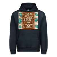 Navy i can do all things through christ who strengthens Urban Hoodie - TumblerDesignByShophia