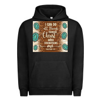 Pigment Black i can do all things through christ who strengthens Urban Hoodie - TumblerDesignByShophia