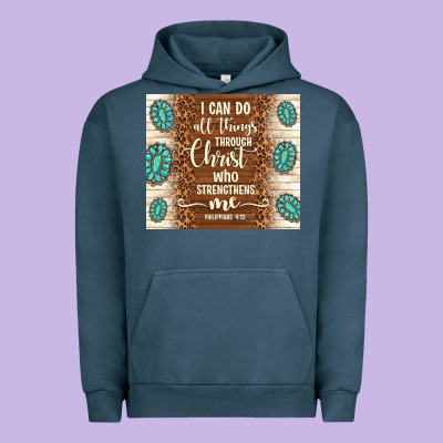 I Can Do All Things Through Christ Who Strengthens Urban Hoodie Designed By Tumblerdesignbyshophia
