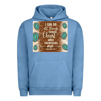 Pigment Pebble Blue i can do all things through christ who strengthens Urban Hoodie - TumblerDesignByShophia