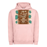 Pigment Salmon i can do all things through christ who strengthens Urban Hoodie - TumblerDesignByShophia