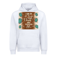 White i can do all things through christ who strengthens Urban Hoodie - TumblerDesignByShophia