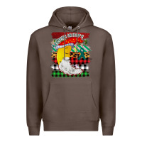 Coffee Christmas Brushstrokes Moon Premium Hoodie - Bettercallsaul