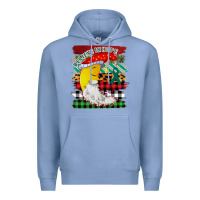 Colony Blue Christmas Brushstrokes Moon Premium Hoodie - Bettercallsaul