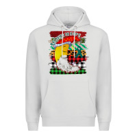 Dove Grey Christmas Brushstrokes Moon Premium Hoodie - Bettercallsaul