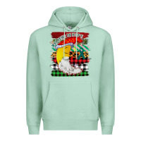 Seafoam Christmas Brushstrokes Moon Premium Hoodie - Bettercallsaul