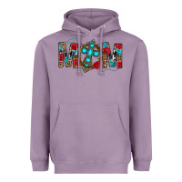 Lavender Western Mom With Cross Heavyweight Hoodie - BundleAndBundleShop