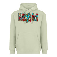 Matcha Western Mom With Cross Heavyweight Hoodie - BundleAndBundleShop