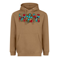 Toasted Coconut Western Mom With Cross Heavyweight Hoodie - BundleAndBundleShop