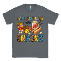 Charcoal Heather i am just here for the snacks Classic Tee - AdoDesignShop