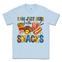 Dusty Blue i am just here for the snacks Classic Tee - AdoDesignShop