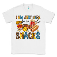 White i am just here for the snacks Classic Tee - AdoDesignShop