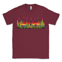 Burgundy mexican sombrero guitar libbey glass Classic Tee - BundleAndBundleShop