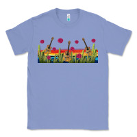 Colony Blue mexican sombrero guitar libbey glass Classic Tee - BundleAndBundleShop