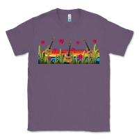 Lavender mexican sombrero guitar libbey glass Classic Tee - BundleAndBundleShop