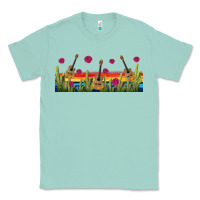 Seafoam mexican sombrero guitar libbey glass Classic Tee - BundleAndBundleShop