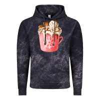 Cloud Black hotcocoa with snowman  fa element Vintage Hoodie - FaDigitalArtStudio