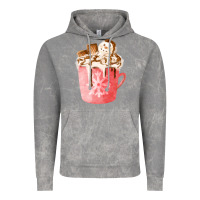 Cloud Rock hotcocoa with snowman  fa element Vintage Hoodie - FaDigitalArtStudio