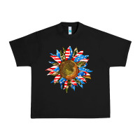 Black sunflower front Urban Heavy Tee - AdoDesignShop