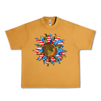 Peanut Butter sunflower front Urban Heavy Tee - AdoDesignShop