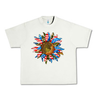 Pistachio sunflower front Urban Heavy Tee - AdoDesignShop