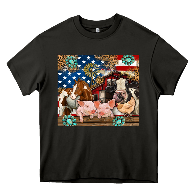 American Farm Animals Heavy Core Tee by RanaPortraitStore | Teevron