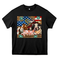 Black American farm animals Heavy Core Tee - RanaPortraitStore