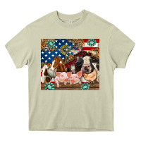Mossy American farm animals Heavy Core Tee - RanaPortraitStore