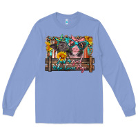 Colony Blue just a girl who loves pigs Long Sleeve Tee - Artiststas