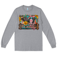 Heather Grey just a girl who loves pigs Long Sleeve Tee - Artiststas