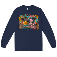 Navy just a girl who loves pigs Long Sleeve Tee - Artiststas