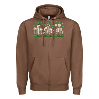 Chestnut drink drank drunk st. patricks day skeletons Zipper Hoodie - MaliasSmallBusiness