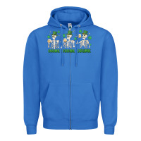 Drink Drank Drunk St. Patricks Day Skeletons Zipper Hoodie | Teevron