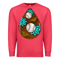 Cardinal baseball and western roses teardrop  1 Premium Sweatshirt - BundleAndBundleShop