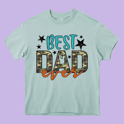 Best Dad Ever Heavy Core Tee Designed By Artiststas