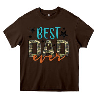 Chocolate Brown best dad ever Heavy Core Tee - Artiststas