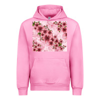 Fuchsia Pink hibiscus flowers with glitter Urban Hoodie - TumblerDesignByShophia