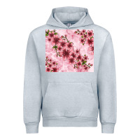 Heather Grey hibiscus flowers with glitter Urban Hoodie - TumblerDesignByShophia