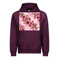 Mauve Wine hibiscus flowers with glitter Urban Hoodie - TumblerDesignByShophia