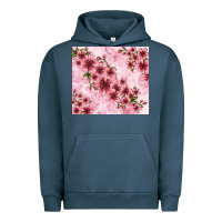 Pigment Midnight Navy hibiscus flowers with glitter Urban Hoodie - TumblerDesignByShophia