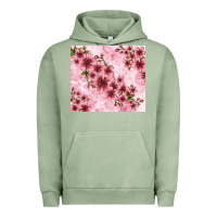 Pigment Oil Green hibiscus flowers with glitter Urban Hoodie - TumblerDesignByShophia