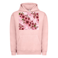 Pigment Salmon hibiscus flowers with glitter Urban Hoodie - TumblerDesignByShophia