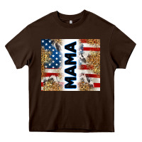 Chocolate Brown American mama Heavy Core Tee - RanaPortraitStore