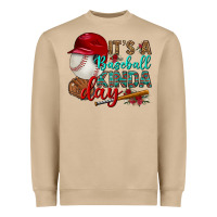 Mushroom it's a baseball kinda day Heavyweight Sweatshirt - BundleAndBundleShop
