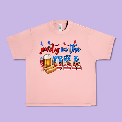 Party In The Usa Urban Heavy Tee Designed By Adodesignshop