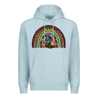 Blue Mist Christmas cowboy boots rainbow Premium Hoodie - RanaPortraitStore