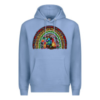 Colony Blue Christmas cowboy boots rainbow Premium Hoodie - RanaPortraitStore