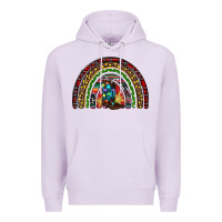 Lilac Christmas cowboy boots rainbow Premium Hoodie - RanaPortraitStore